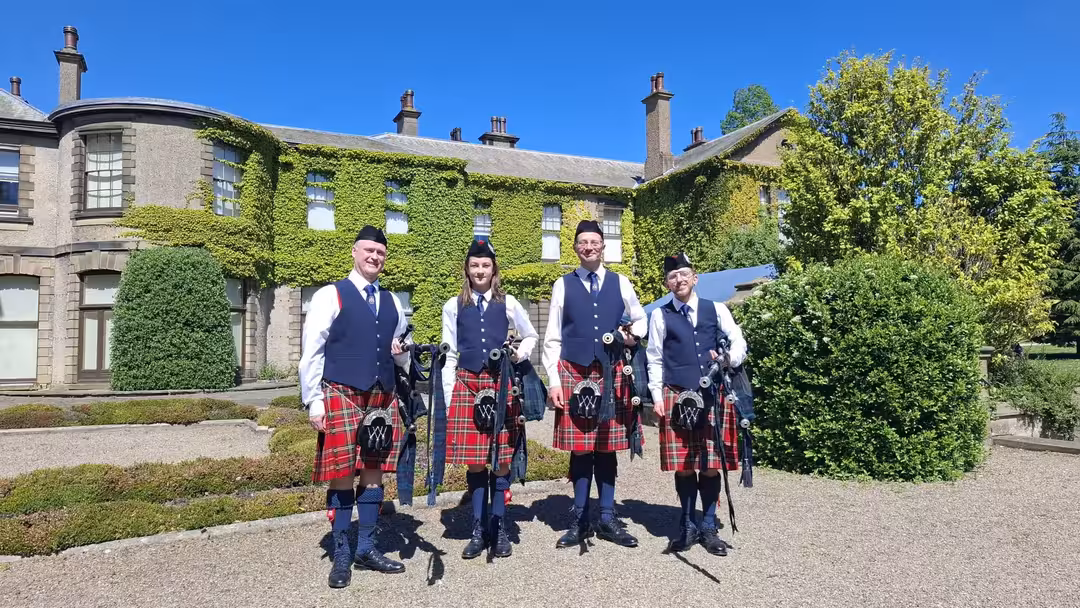 Band quartet at the Lotherton Hall RSPBA North competition May 2026