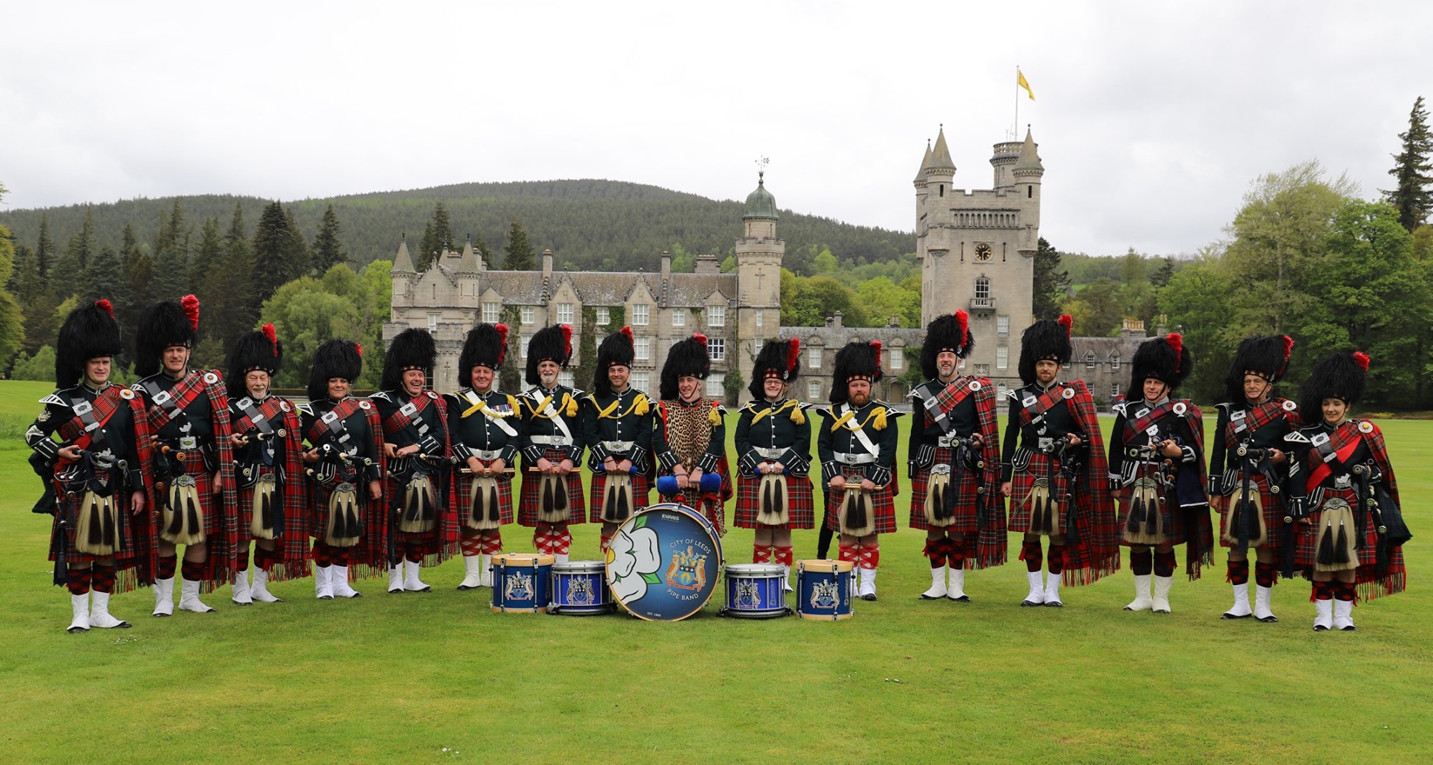 City of Leeds Pipe Band at Balmoral